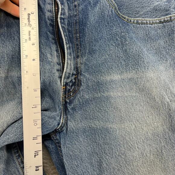 Levi's Jeans Men's 34x30 Blue Denim Straight Red Tab 560 Distressed Faded Work - Picture 11 of 15